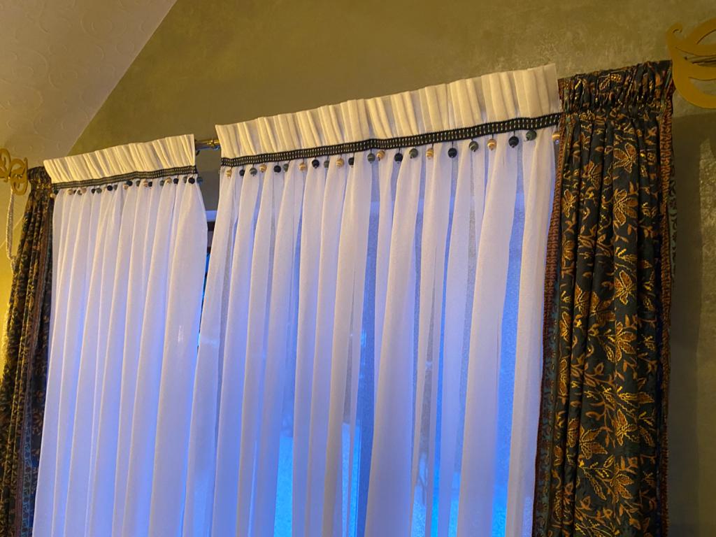 шторы с бахромой